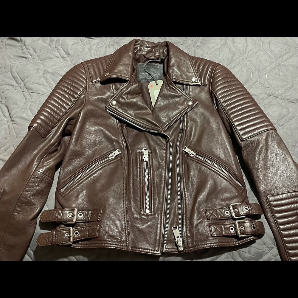 AllSaints 100% lamb leather jacket (brand new)
